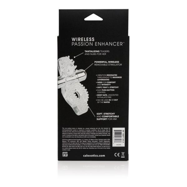 Wireless Passion Enhancer Clear Vibrating Cock Ring Sex Toy Product