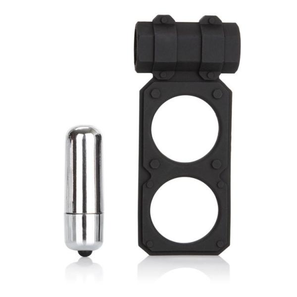 Silicone Lovers Gear Figure 8 Enhancer Black Sex Toy Product