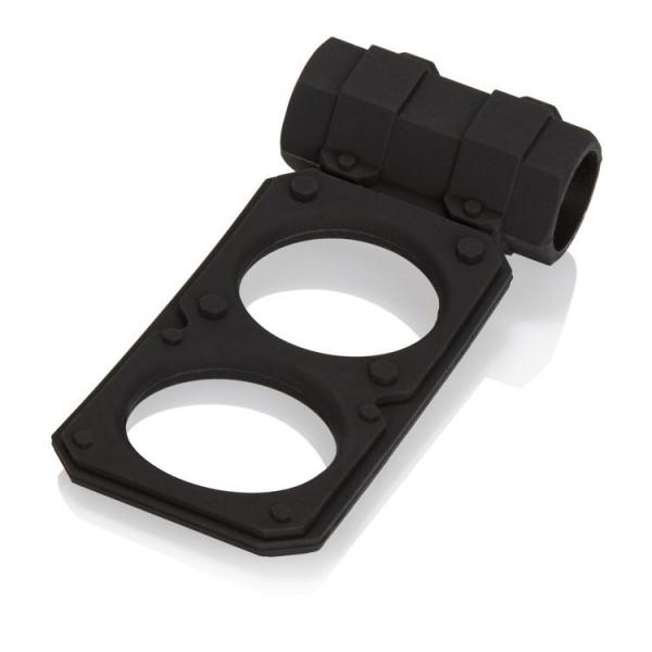 Silicone Lovers Gear Figure 8 Enhancer Black Sex Toy Product