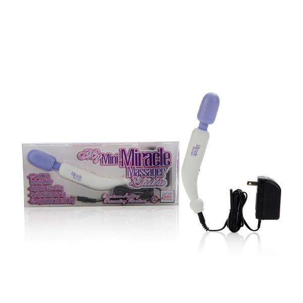 My Mini Miracle Massager Electric 2 Speed 120 Volt 8" - White/Purple Sex Toy Product