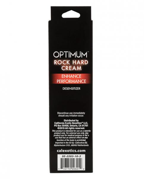 Optimum Rock Hard Cream Desensitizer 4oz Sex Toy Product