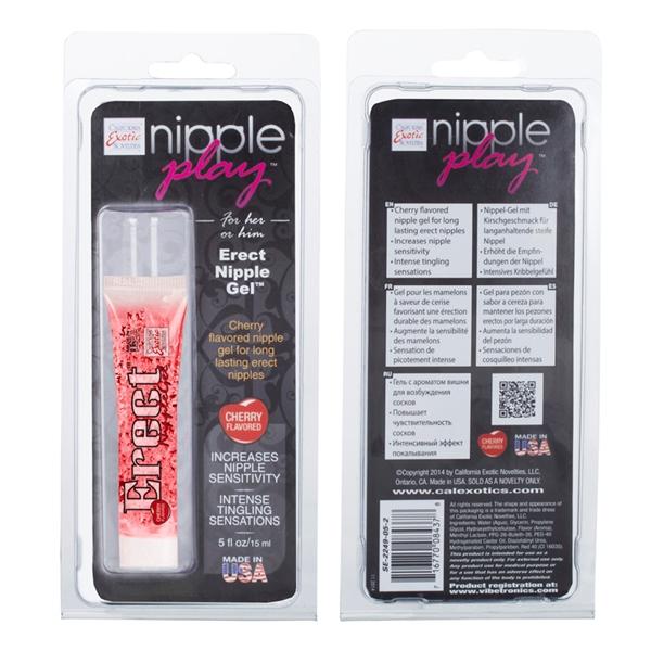 Nipple Play Erect Nipple Gel Cherry .5oz Sex Toy Product