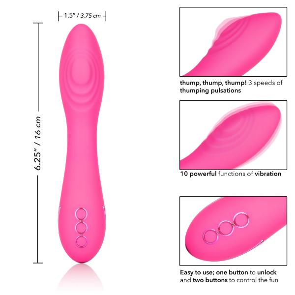 California Dreaming Surf City Centerfold Pink Vibrator Sex Toy Product