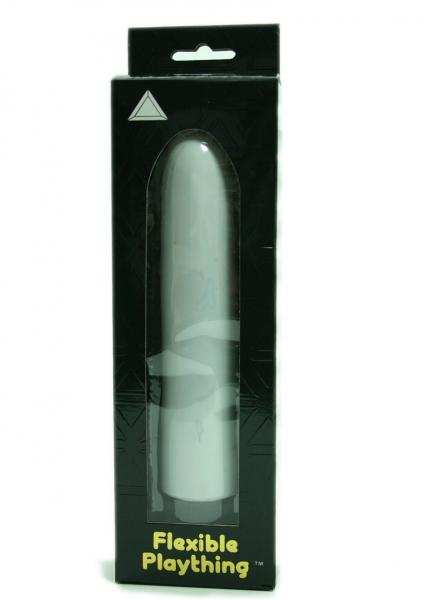 FLEXIBLE PLAYTHING 7 INCH VIBRATOR WHITE Sex Toy Product