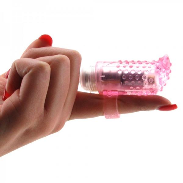 Frisky Finger Light Up Finger Massager Magenta Sex Toy Product