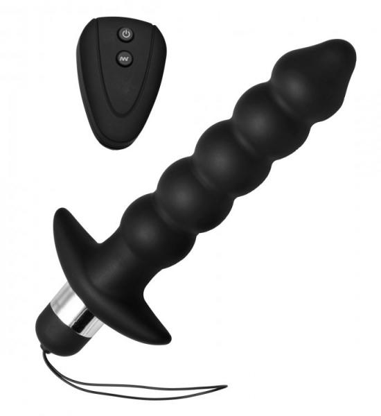 Black Vibrating Remote Anal Beads Black Vibrating Remote Anal Beads