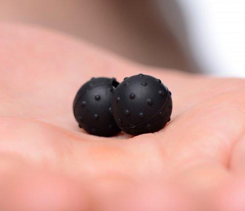 Dragon's Orbs Nubbed Magnetic Balls Black Sex Toy Product