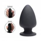 Squeeze-It Squeezable Anal Plug Small Black Sex Toy Product