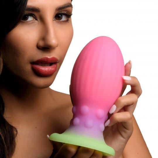 Creature Cocks Xl Xeno Egg Glow-in-the-dark Silicone Egg Image 4