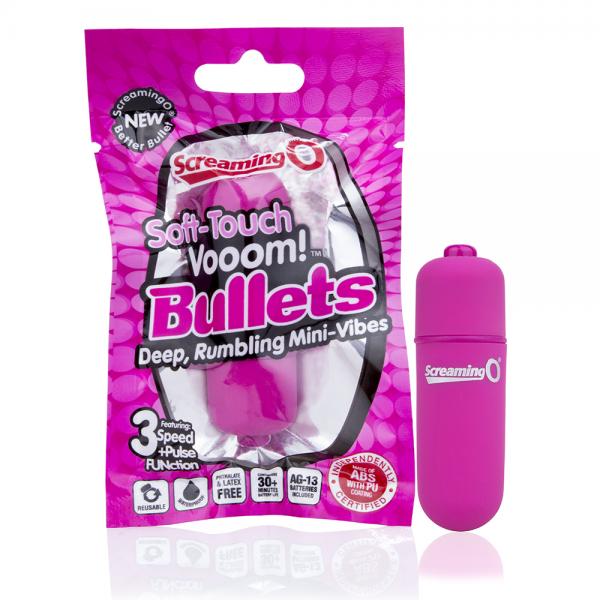 Screaming O Soft Touch Vooom Bullet Vibrator Pink Sex Toy Product