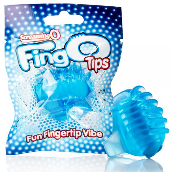 Fingo Tips Blue Fingertip Vibrator Sex Toy Product