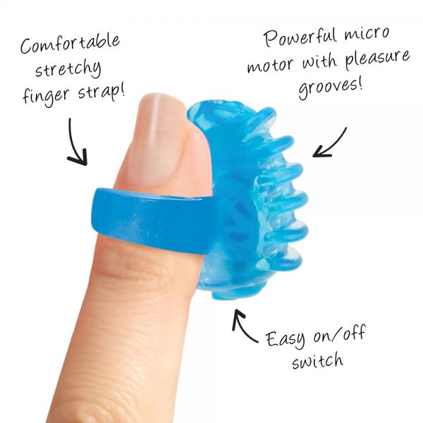Fingo Tips Blue Fingertip Vibrator Sex Toy Product