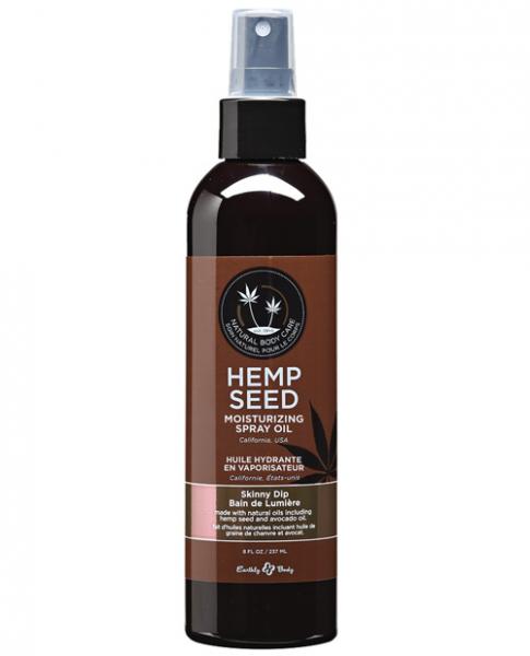 Earthly Body Moisturizing Oil Skinny Dip 8oz Spray Sex Toy Product