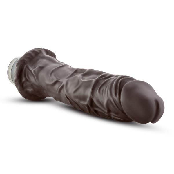 Mr Skin Vibe 8 Vibrating Dildo Chocolate Brown Sex Toy Product