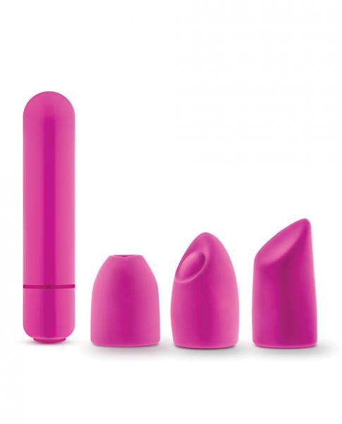 Rose Euphoria Bullet Vibrator with Tips Pink  [Rose Euphoria Single Speed Bullet Vibrator with Tips Pink]