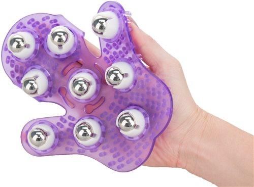 Roller Balls Massager Purple Massage Glove Sex Toy Product