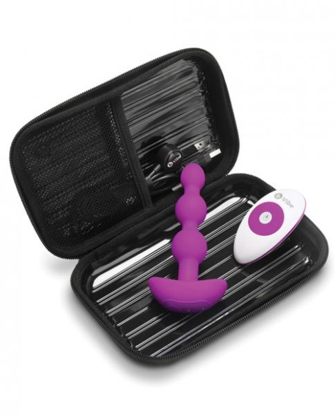B-Vibe Remote Triplet Anal Beads Purple Sex Toy Product