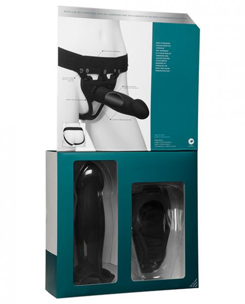 Body Extensions Be Bold 2 Piece Strap On Set Black Sex Toy Product