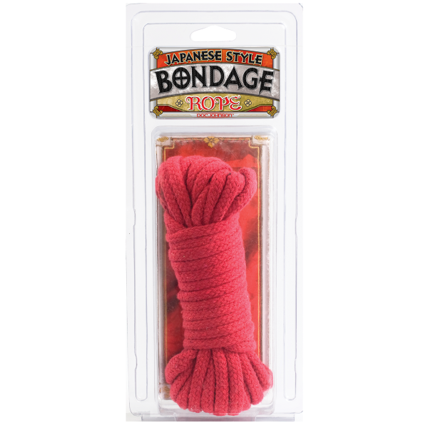 Japanese Style Bondage Rope Cotton Red 32 Feet Sex Toy Product