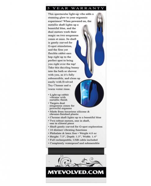 Bunny Bright Blue Rabbit Vibrator Sex Toy Product