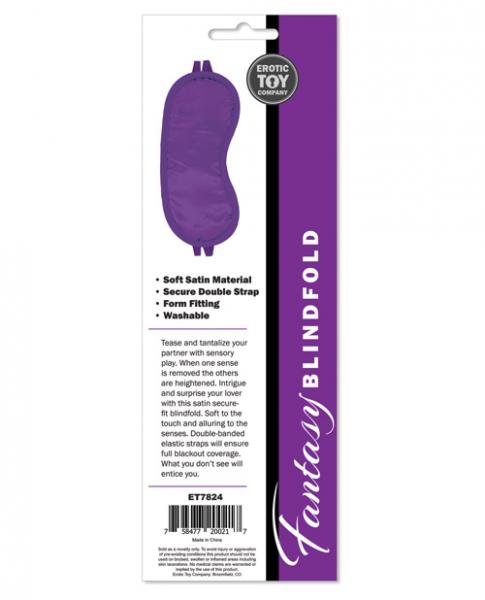 Erotic Toy Satin Fantasy Blindfold Purple O/S Sex Toy Product