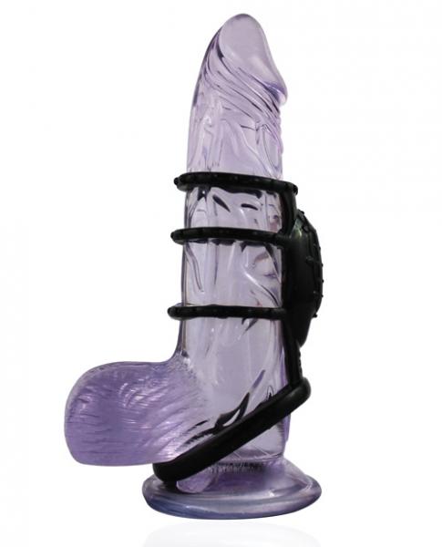 Doctor Love's Vibrating Cock Cage Black Sex Toy Product