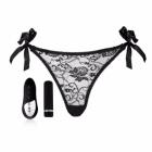 Sensuelle Pleasure Panty Bullet Remote Control Black O/S Image 3