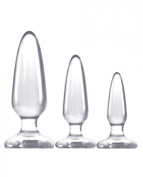 Jelly Rancher Butt Plug Trainer Kit Clear Sex Toy Product