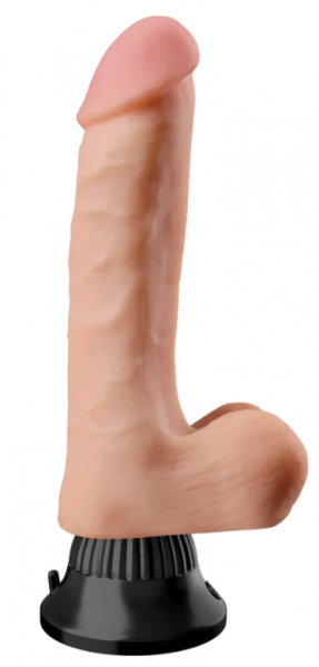 Real Feel Deluxe No 1 6.5 Inches Beige Vibrating Dildo Real Feel Deluxe No 1 6.5 Inches Beige Vibrating Dildo