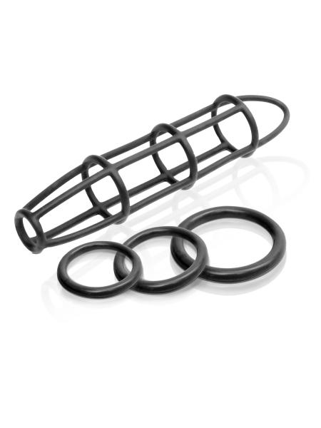 Cockage and Ring Set - Black Sex Toy Product