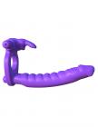 Fantasy C-Ringz Silicone DP Rabbit Vibrator Purple Image 5