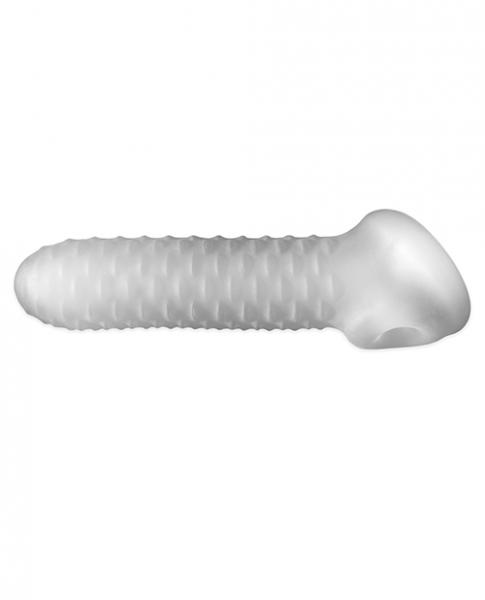 Perfect Fit Fat Boy 6.5 inches Checker Plate Sheath Clear Sex Toy Product