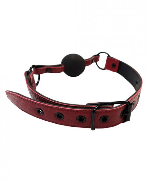 Rouge Ball Gag Burgundy Black Sex Toy Product