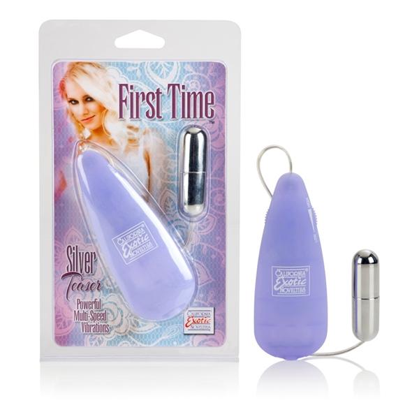 First Time Satin Teaser Silver Bullet Vibrator Sex Toy Product