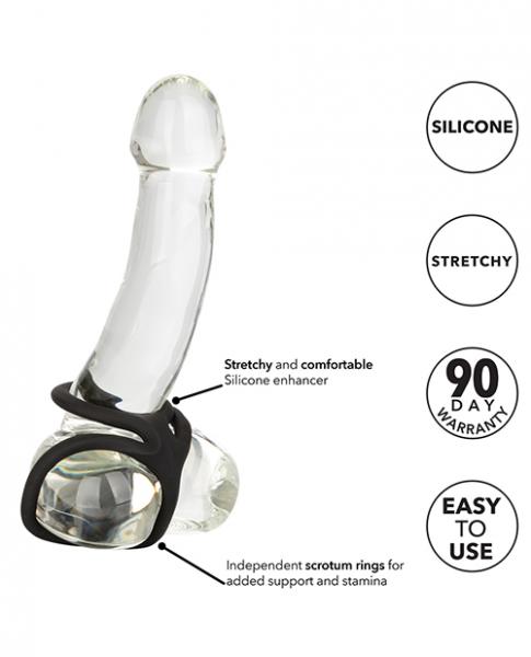 Silicone Ball Spreader Black Sex Toy Product