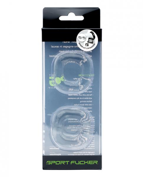Sport F*cker Boner Expansion Kit 2 Clear Rings Sex Toy Product