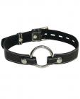 Edge Leather Seamless O Ring Gag Black O/S Sex Toy Product