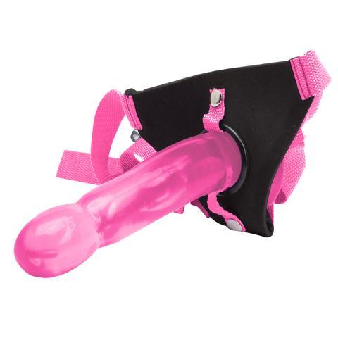 Climax Strap On Pink Ice Dong and Harness Set Sex Toy Product