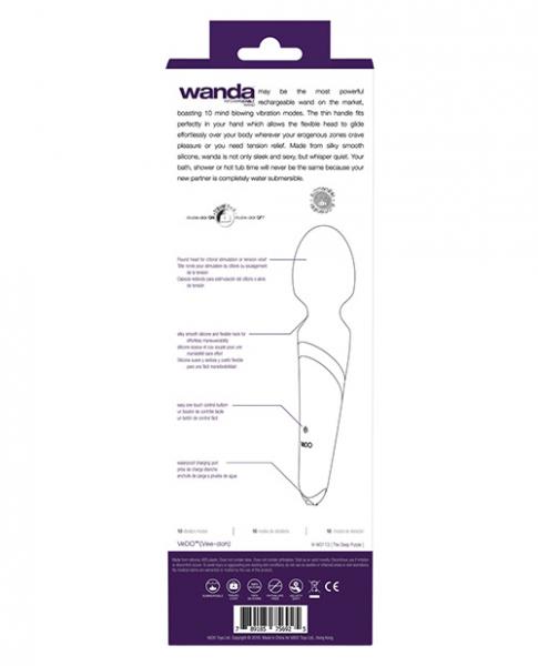 Vedo Wanda Rechargeable Wand Massager Deep Purple Image 4