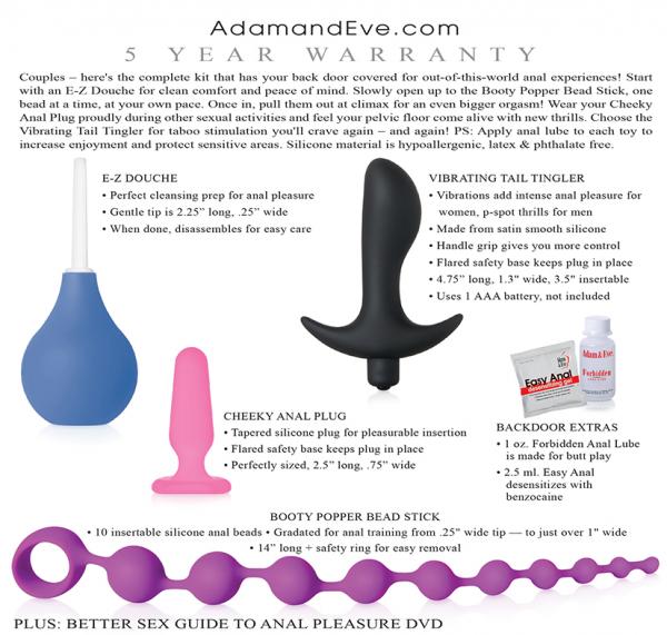 Couples Backdoor Pleasure Kit Sex Toy Product
