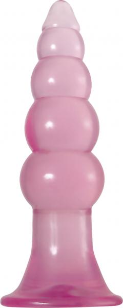 Fun Jelly Butt Plugs Pink Set of 2 Sex Toy Product