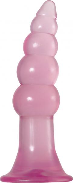 Fun Jelly Butt Plugs Pink Set of 2 Sex Toy Product