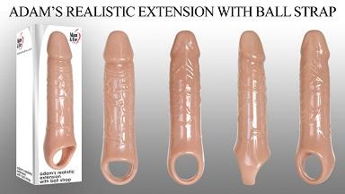Adam's Realistic Extension with Ball Strap Sex Toy Product