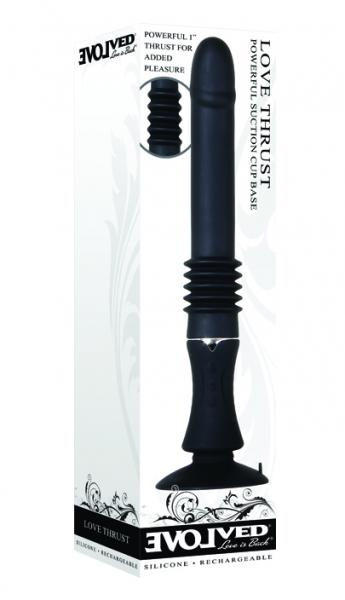 Love Thrust Black Vibrator Sex Toy Product