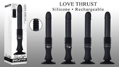 Love Thrust Black Vibrator Sex Toy Product