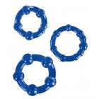 Beaded C Rings 3 Pieces Blue Image 4