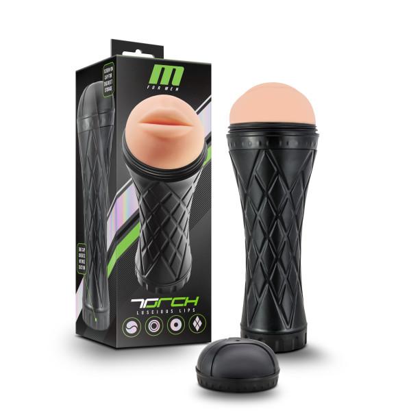 M for Men The Torch Luscious Lips Beige Stroker Image 4