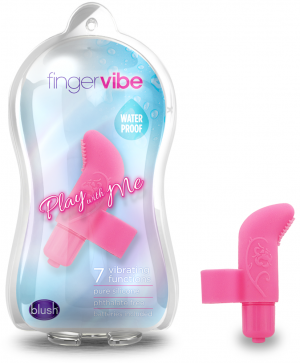 Pure Silicone Finger Vibe Pink	 Sex Toy Product