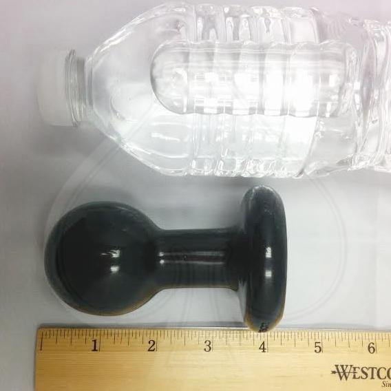 Round Butt Plug Small Black Sex Toy Product