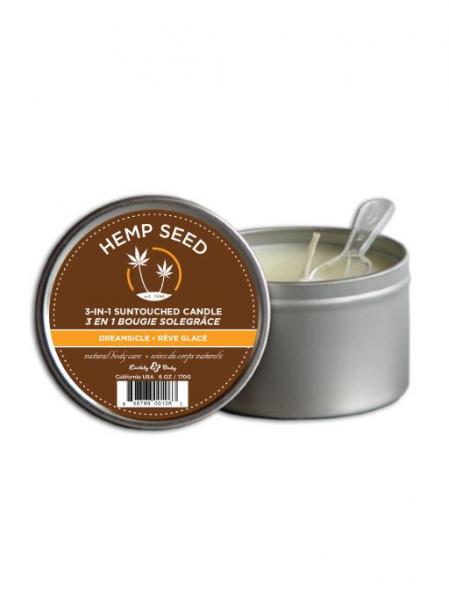 3 In 1 Suntouched Round Massage Oil Candle Dreamsicle Image 1